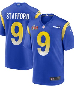 Matthew Stafford Los Angeles Rams Super Bowl Lvi Bound Game Patch Jersey - Royal Nfl