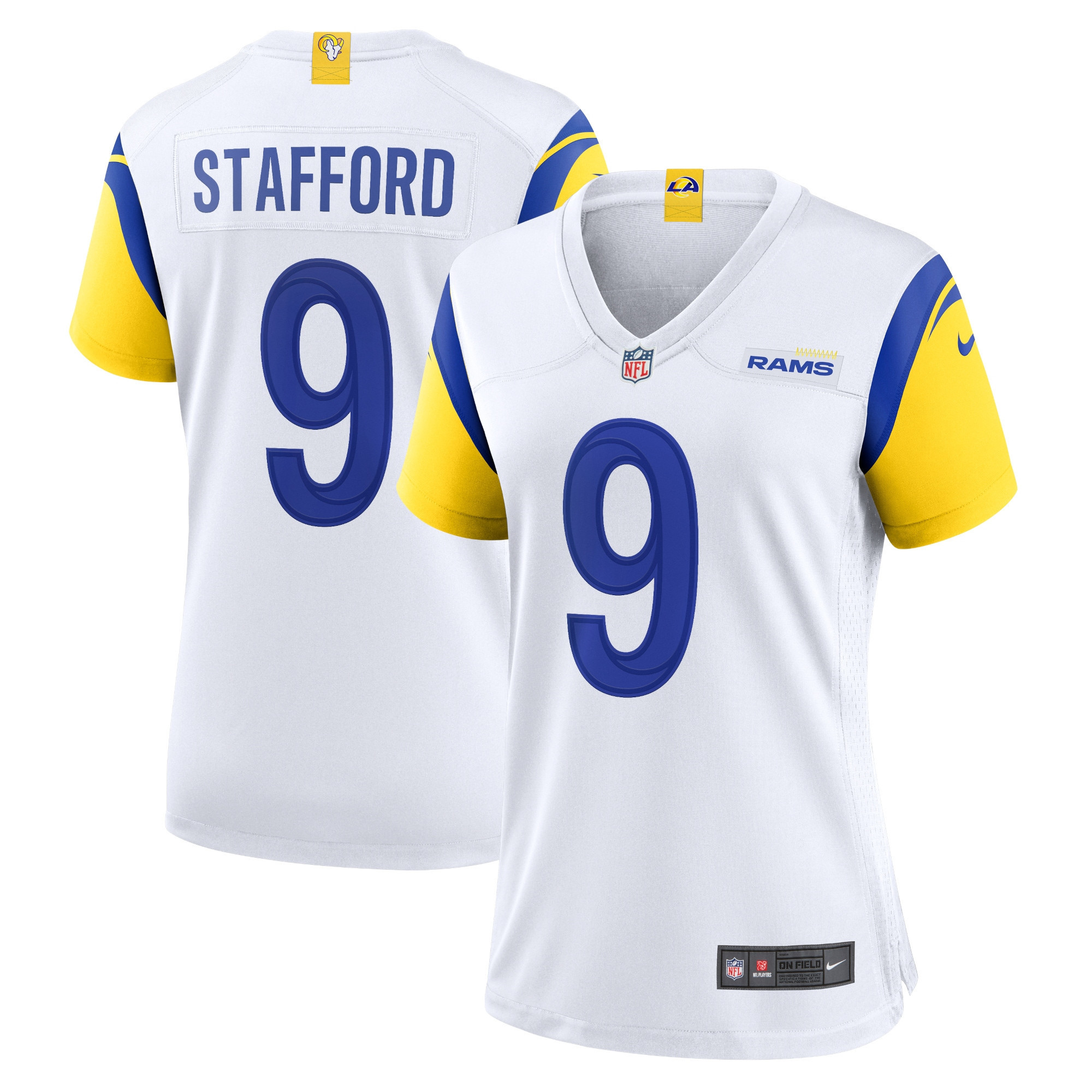 Matthew Stafford Los Angeles Rams Womens Alternate Game Jersey - White Nfl