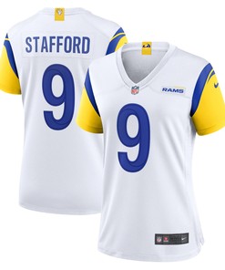 Matthew Stafford Los Angeles Rams Womens Alternate Player Game Jersey - White Nfl