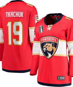 Matthew Tkachuk 19 Florida Panthers Women's 2023 Stanley Cup Final Home Breakaway Player Jersey - Red