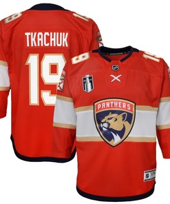 Matthew Tkachuk 19 Florida Panthers Youth 2023 Stanley Cup Final Home Jersey - Red