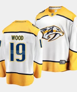 Matvei Michkov #19 Nashville Predators 2023 NHL Draft Away Men Jersey - Yellow/White