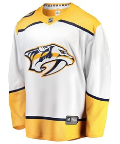 Matvei Michkov #19 Nashville Predators 2023 NHL Draft Away Men Jersey - Yellow/White