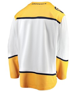 Matvei Michkov #19 Nashville Predators 2023 NHL Draft Away Men Jersey - Yellow/White