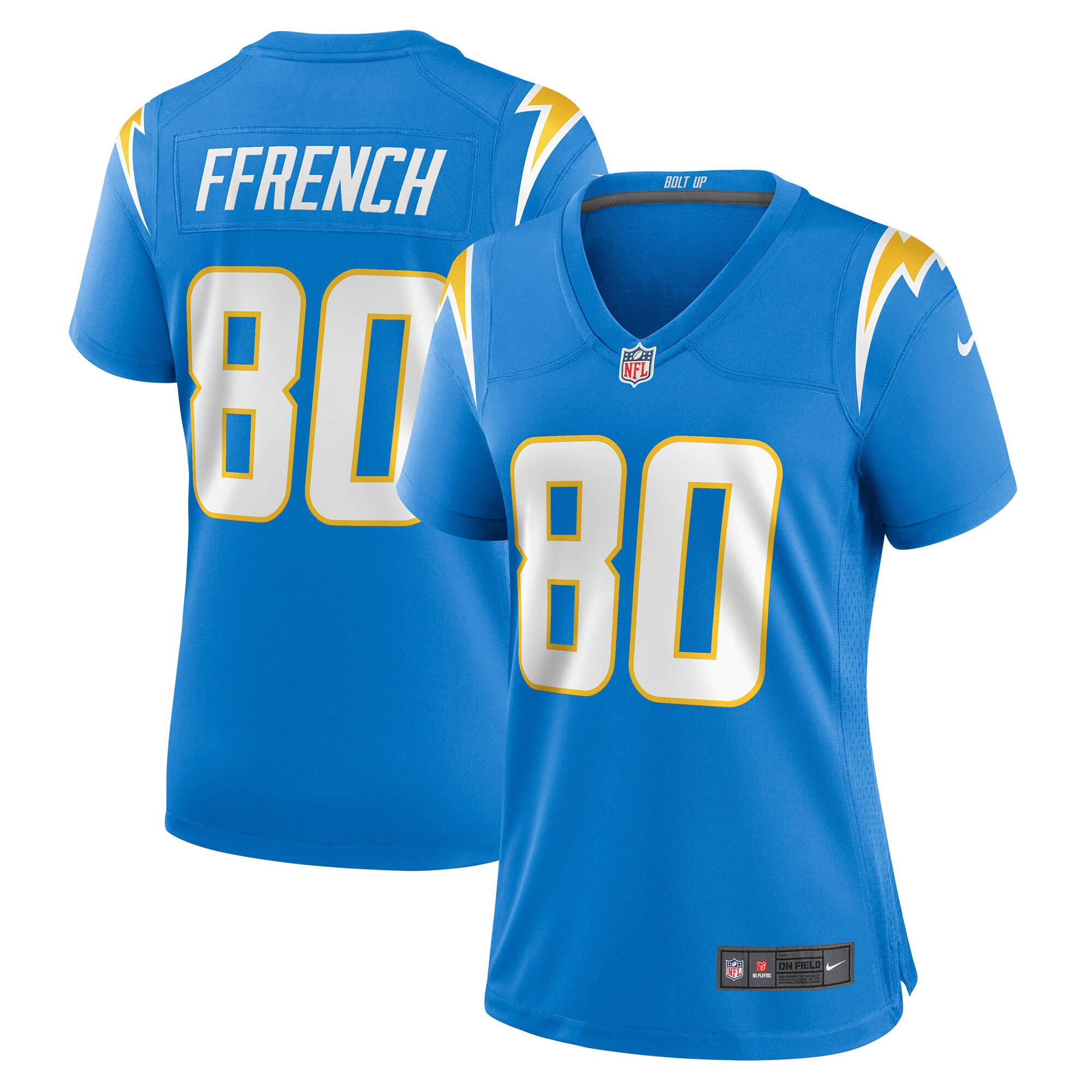 Maurice Ffrench Los Angeles Chargers Womens Game Jersey - Powder Blue Nfl