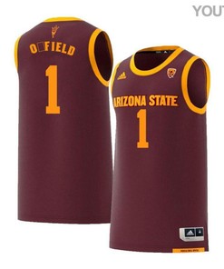 Maurice OField 1 Arizona State Sun Devils Retro Basketball Youth Jersey - Maroon
