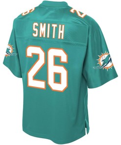 Maurice Smith Miami Dolphins Nfl Pro Line Team Player Jersey - Aqua
