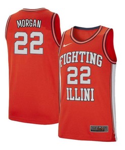 Maverick Morgan 22 Illinois Fighting Illini Retro Elite Basketball Men Jersey - Orange