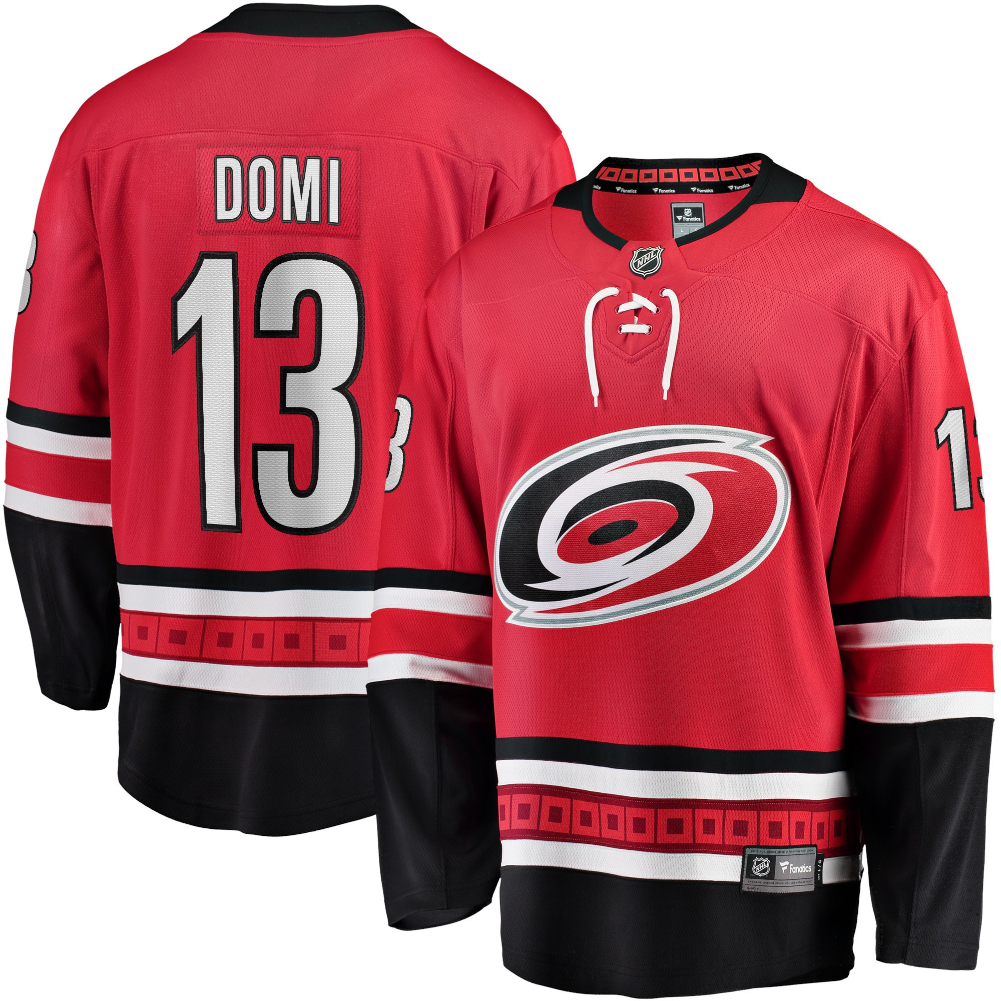 Max Domi Carolina Hurricanes Fanatics Branded Home Breakaway Player Jersey - Red Nhl