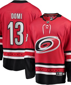 Max Domi Carolina Hurricanes Fanatics Branded Home Breakaway Player Jersey - Red Nhl