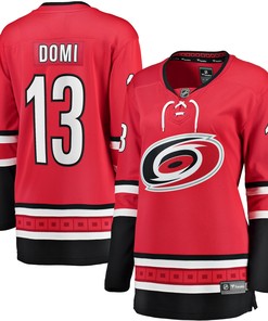 Max Domi Carolina Hurricanes Womens Fanatics Branded Home Breakaway Player Jersey - Red Nhl