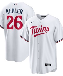 Max Kepler 26 Minnesota Twins Team Logo Home Men Jersey - White