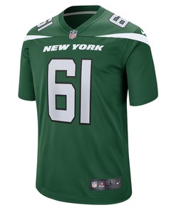 Max Mitchell New York Jets Game Player Jersey - Gotham Green