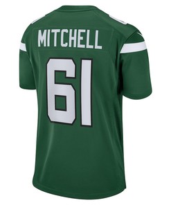 Max Mitchell New York Jets Game Player Jersey - Gotham Green