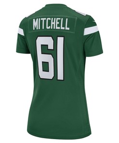 Max Mitchell New York Jets Women's Game Player Jersey - Gotham Green