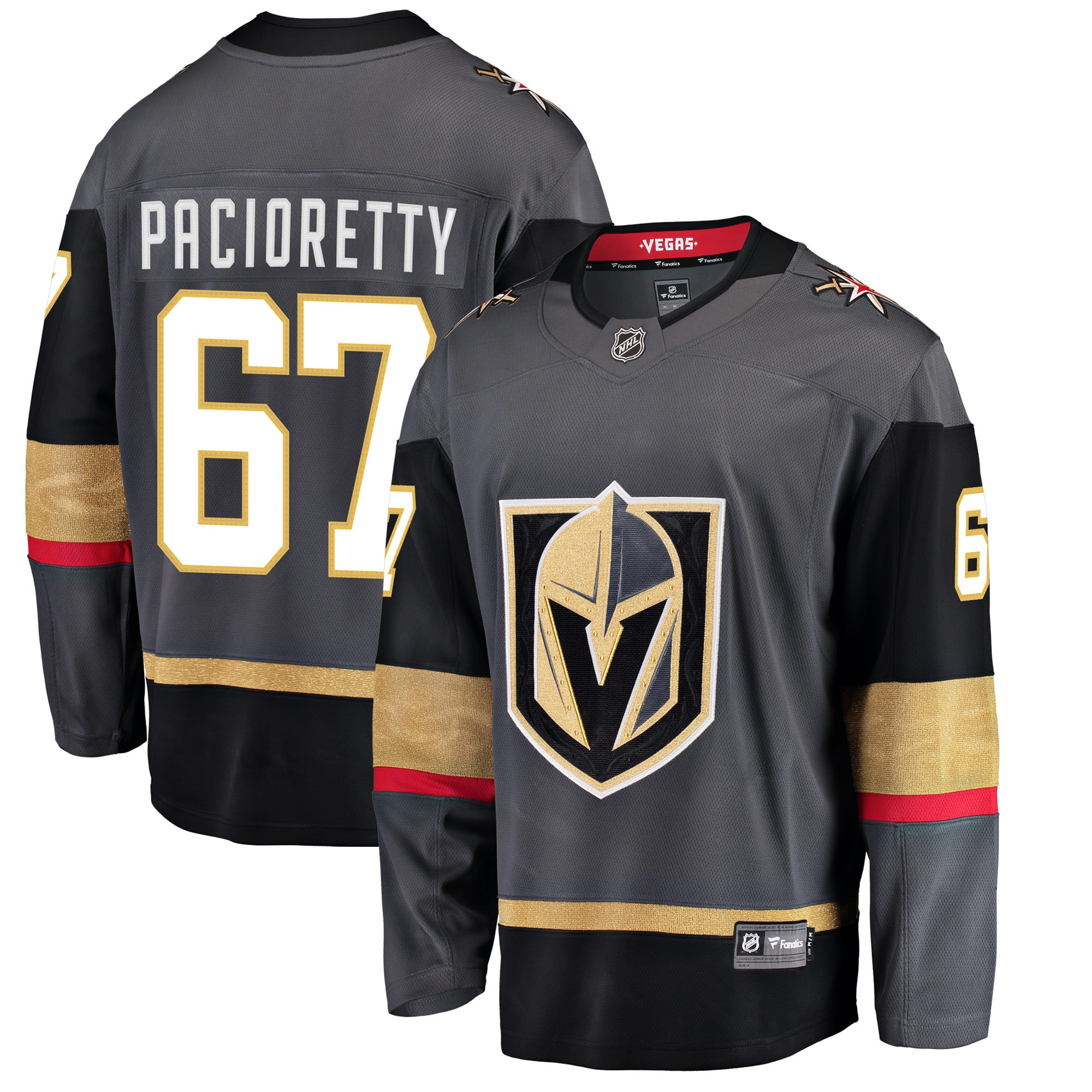 Max Pacioretty Vegas Golden Knights Fanatics Branded Breakaway Player Jersey - Gray Nhl
