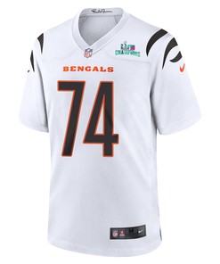 Max Scharping 74 Cincinnati Bengals Super Bowl LVII Champions Men Game Jersey - White