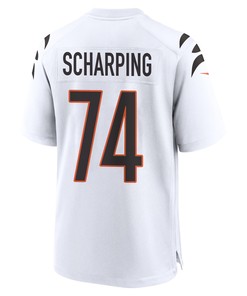 Max Scharping 74 Cincinnati Bengals Super Bowl LVII Champions Men Game Jersey - White