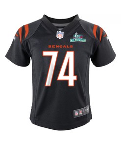 Max Scharping 74 Cincinnati Bengals Super Bowl LVII Champions Youth Game Jersey - Black
