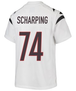 Max Scharping 74 Cincinnati Bengals Super Bowl LVII Champions Youth Game Jersey - White