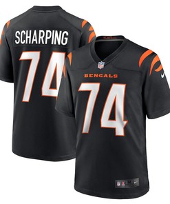 Max Scharping Cincinnati Bengals Game Player Jersey - Black