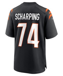 Max Scharping Cincinnati Bengals Game Player Jersey - Black