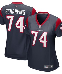 Max Scharping Houston Texans Womens Game Jersey - Navy Nfl