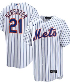 Max Scherzer 21 New York Mets Home Player Jersey - White