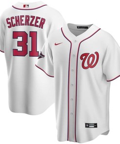 Max Scherzer #31 Washington Nationals 2020 Mlb White Jersey