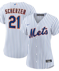 Max Scherzer New York Mets Womens Home Replica Player Jersey - White Mlb