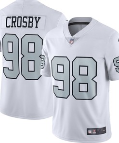Maxx Crosby 98 Las Vegas Raiders Alternate Vapor Limited Jersey - White