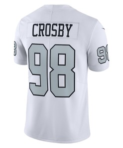 Maxx Crosby 98 Las Vegas Raiders Alternate Vapor Limited Jersey - White