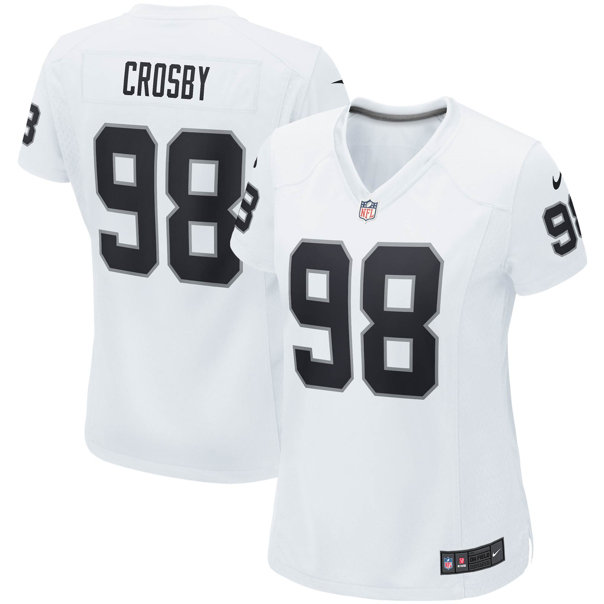Maxx Crosby Las Vegas Raiders Womens Game Jersey White Nfl