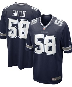 Mazi Smith 58 Dallas Cowboys 2023 NFL Draft Game Jersey - Navy