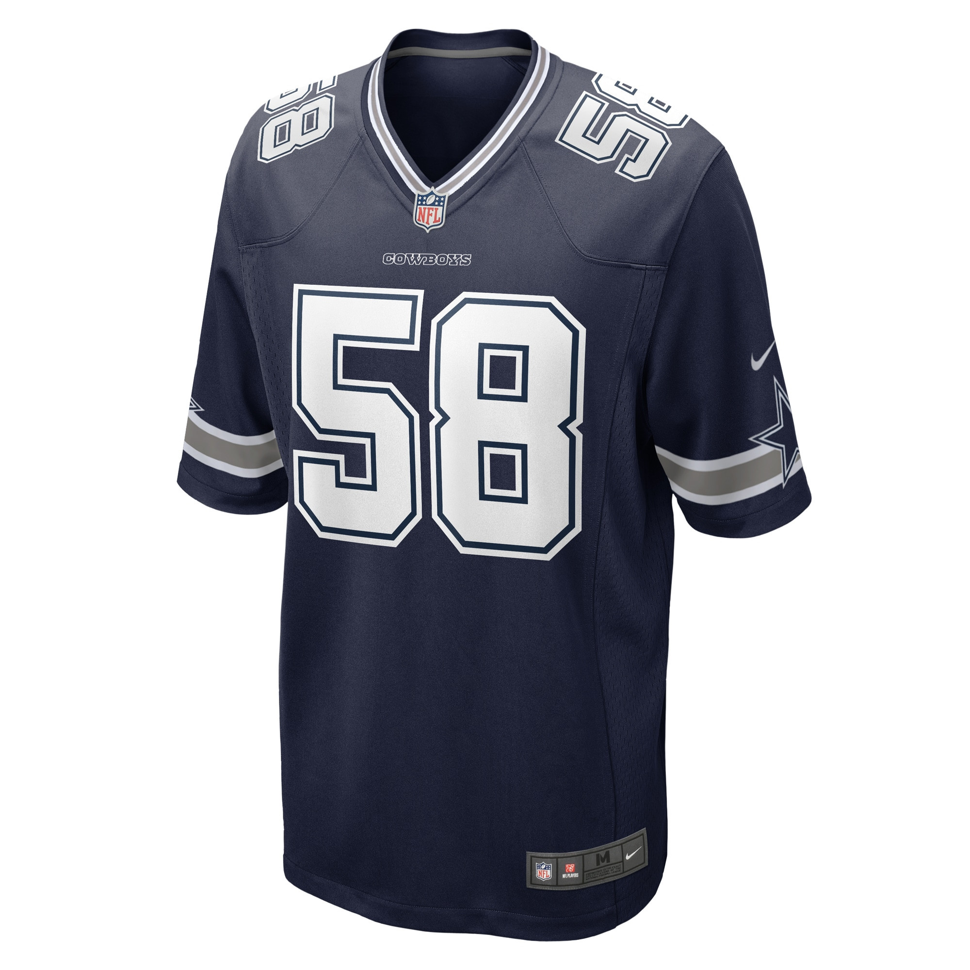 Mazi Smith 58 Dallas Cowboys 2023 NFL Draft Game Jersey - Navy