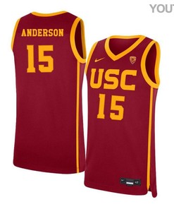 McKay Anderson 15 USC Trojans Elite Basketball Youth Jersey - Red