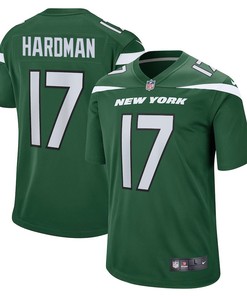 Mecole Hardman 17 New York Jets Game Men Jersey - Green
