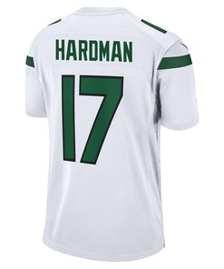 Mecole Hardman 17 New York Jets Game Men Jersey - White