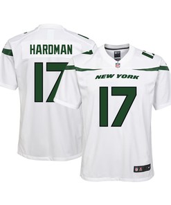 Mecole Hardman 17 New York Jets Game Youth Jersey - White