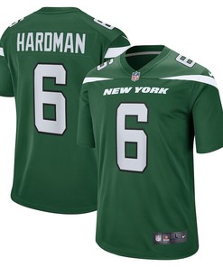 Mecole Hardman 6 New York Jets Game Jersey - Gotham Green