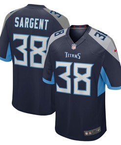 Mekhi Sargent Tennessee Titans Game Jersey - Navy Nfl