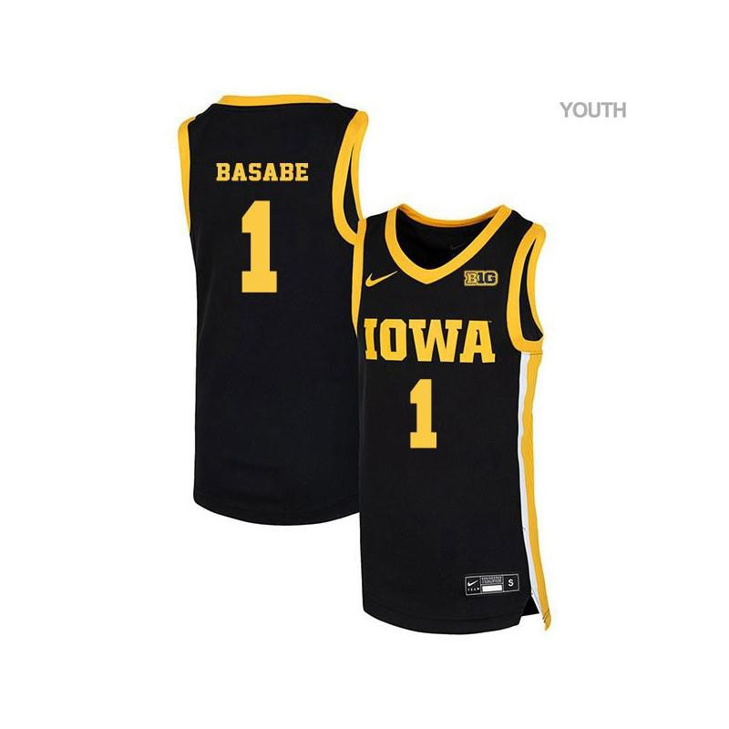 Melsahn Basabe 1 Iowa Hawkeyes Elite Basketball Youth Jersey - Black
