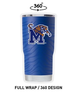 Memphis Blue Full Wrap Tumbler Gift for Fan