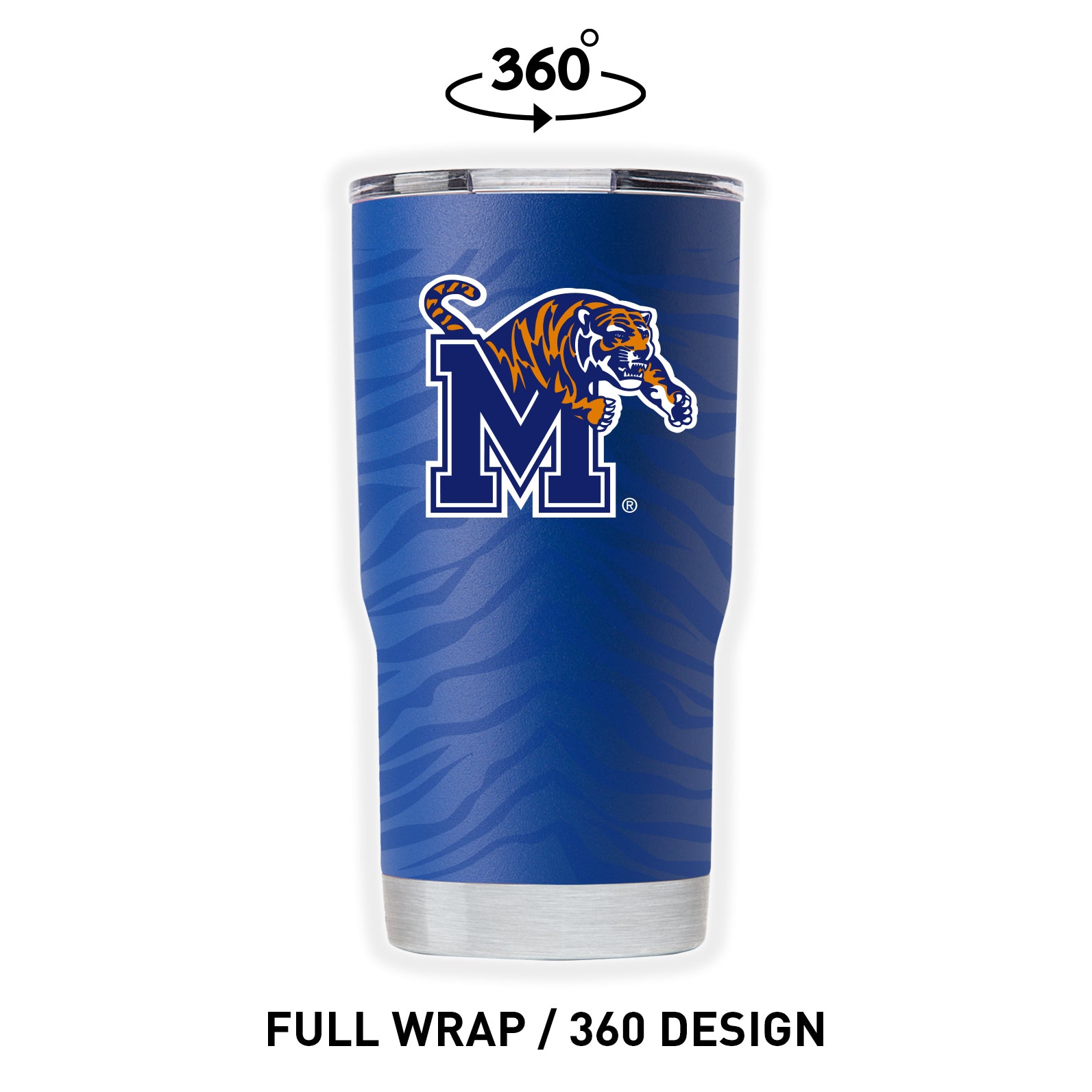 Memphis Blue Full Wrap Tumbler Gift for Fan