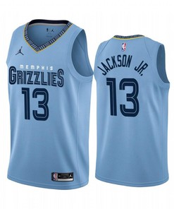 Memphis Grizzlies 13 Jaren Jackson Jr. 2022-23 Statement Edition Blue Jersey - Men Jersey
