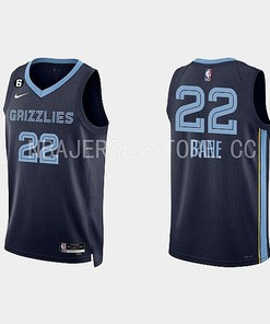 Memphis Grizzlies 22 Desmond Bane 2022-23 Icon Edition Navy Men Jersey