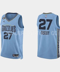 Memphis Grizzlies 27 David Roddy 2022-23 Statement Edition Light Blue Men Jersey