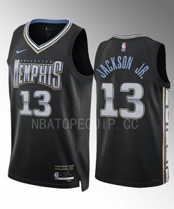 Memphis Grizzlies Jaren Jackson Jr. 13 2022-23 City Edition Black Jersey Swingman
