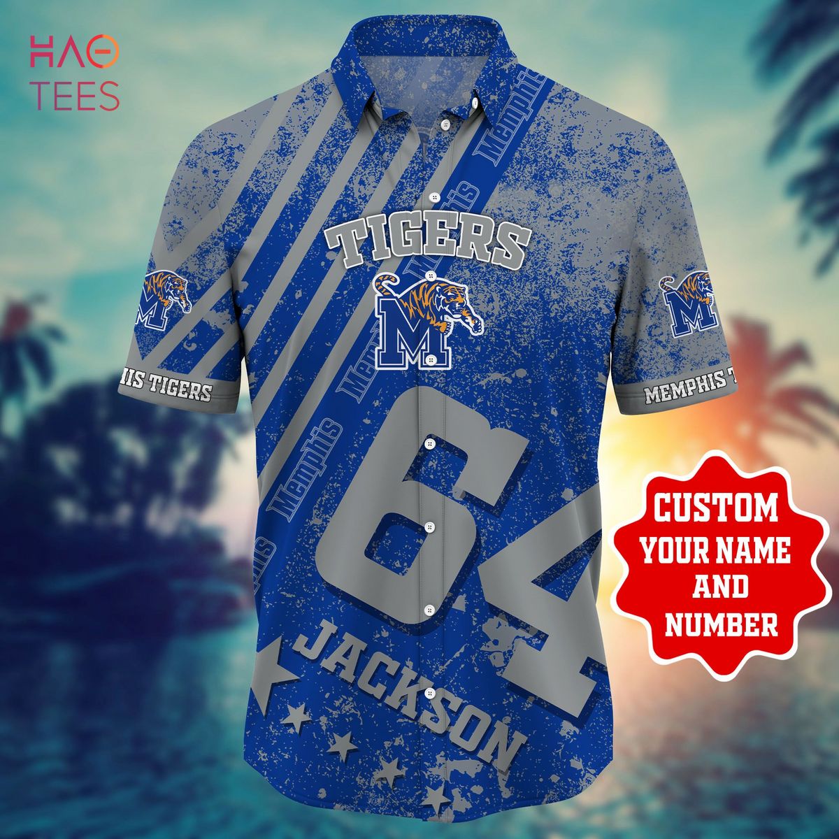 Memphis Tigers Personalized Hawaiian Shirt