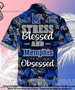 Memphis Tigers Stress Blessed Obsessed Summer Beach Hawaiian Shirt